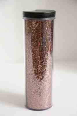 Starbucks 2018 Holiday HOT Cup Tumbler 16 oz Glitter Rose Gold Glitter - Sold on eBay Dec, 14th 2019 for $39.99