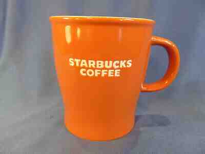 Starbucks coffee mug tea cup new bone china holds approx 16 oz hot 2009 orange  - Sold on eBay Dec, 14th 2019 for $28.11