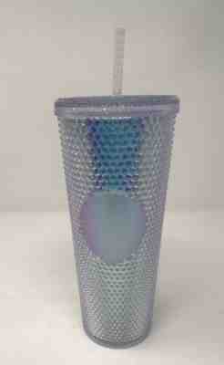 NEW STARBUCKS COLD CUP IRIDESCENT SPIKED UNICORN RAINBOW RARE TUMBLER 24 fl - Sold on eBay Dec, 14th 2019 for $99.95