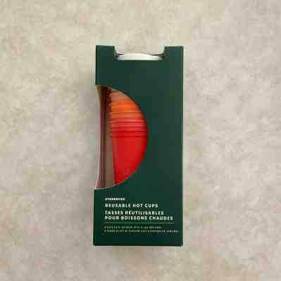 NEW Starbucks 2019 Winter Holiday Christmas Reusable HOT Cups 6 Pack Lids  - Sold on eBay Dec, 14th 2019 for $19.95