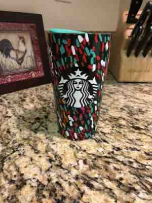 New Starbucks 2019 Ceramic Holiday Traveler 12oz Tumbler Cup, Mug Confetti - Sold on eBay Dec, 13th 2019 for $24.00