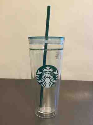 Starbucks Venti Clear Glass Double Wall Cold 20 Oz Tumbler  - Sold on eBay Dec, 13th 2019 for $71.10