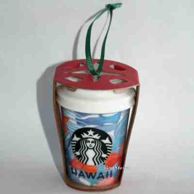 2015 Starbucks HAWAII State Mermaid Christmas Tree Tumbler Holiday Ornament 2 OZ - Sold on eBay Dec, 13th 2019 for $24.95