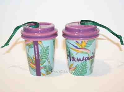 2017 Starbucks HAWAII Bird of Paradise Tumbler Christmas Holiday Ornament 2 OZ - Sold on eBay Dec, 13th 2019 for $24.95