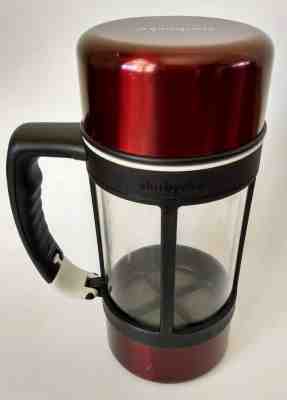 Starbucks French Press & Travel Mug w Clip 24oz Cold Press Coffee Maker Red - Sold on eBay Dec, 13th 2019 for $33.22