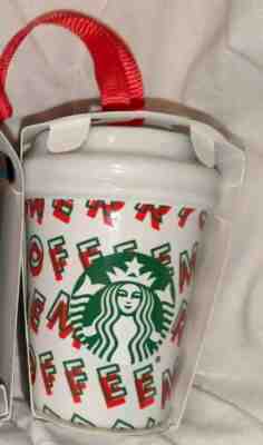 *NEW* Starbucks Merry Ceramic Christmas Ornament 2019! - Sold on eBay Dec, 13th 2019 for $17.99