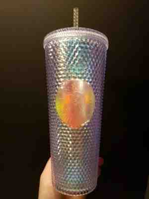 STARBUCKS 2018 RAINBOW IRIDESCENT DIAMOND UNICORN TUMBLER COLD CUP 24OZ TRAVEL - Sold on eBay Dec, 13th 2019 for $149.99