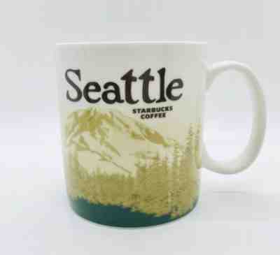 Rare Starbucks 2008 Collector Series Seattle Mt Rainier Ferry Coffee Tea Mug  - Sold on eBay Dec, 13th 2019 for $63.75