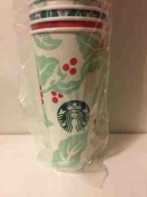 40 Starbucks Holiday Christmas Disposable Paper Cups Sealed Sleeve Venti 20 oz - Sold on eBay Dec, 15th 2019 for $28.99