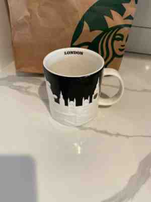NEW Authentic Starbucks LONDON Relief Mug Red Trolley with Tag  - Sold on eBay Dec, 15th 2019 for $38.99