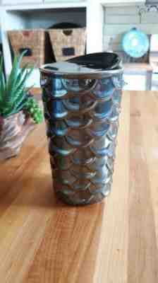Starbucks 2017 Siren Iridescent Mermaid Scales Traveler Ceramic Tumbler 10oz Mug - Sold on eBay Dec, 15th 2019 for $25.00