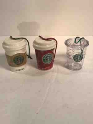 Starbucks Christmas Xmas Ornaments 2008 2009 Porcelain - Sold on eBay Dec, 15th 2019 for $21.99