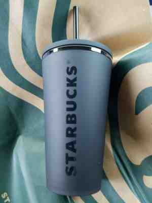 NEW Starbucks 2019 Holiday Tumbler Black Matte Grande Logo 16oz - Sold on eBay Dec, 15th 2019 for $24.00