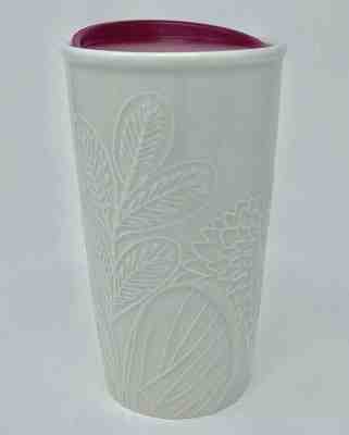 Starbucks 2019 Embossed Floral Double Wall Tumbler w. Pink Lid-White-10oz - Sold on eBay Dec, 15th 2019 for $39.98
