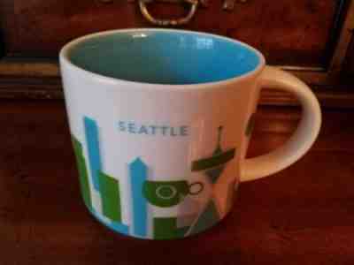 STARBUCKS "You Are Here" Collection / SEATTLE / RETIRED / City Mug - Mint Cond - Sold on eBay Dec, 15th 2019 for $20.90