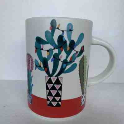 STARBUCKS HOLIDAY 2017 CHRISTMAS CACTUS COFFEE MUG Cup 12oz - Sold on eBay Dec, 15th 2019 for $24.00