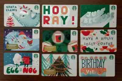 Starbucks Cards - 2019 Holiday Set (54 Cards) - Sold on eBay Dec, 15th 2019 for $17.48