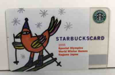 STARBUCKS Japan Nagano 2005 Special Olympics Winter Gift Card Used Us Seller - Sold on eBay Dec, 15th 2019 for $32.00