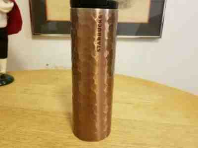 Starbucks 2012 Stainless Steel Rose Gold Hammered Tumbler, 16 oz. HTF  - Sold on eBay Dec, 15th 2019 for $22.95