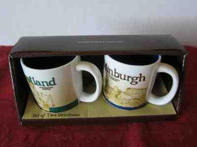 2 Demitasse Starbucks City Mugs 3 oz SCOTLAND & EDINBURGH in original box - 2011 - Sold on eBay Dec, 15th 2019 for $38.50