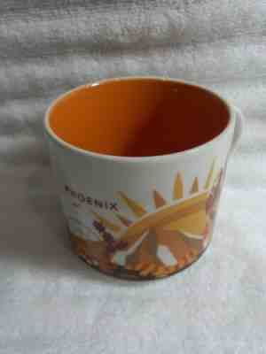 Starbucks You Are Here Collection 14 Oz Coffee Cup Phoenix Orange and White - Sold on eBay Dec, 15th 2019 for $21.95