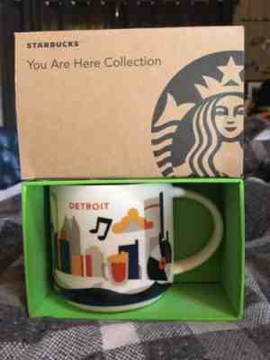 Starbucks You Are Here Mug Detroit - Sold on eBay Dec, 15th 2019 for $22.99