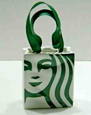 NEW Starbucks Christmas Ornament  Ceramic Tote Bag ** 2019 ** FREE SHIPPING ** - Sold on eBay Dec, 15th 2019 for $16.10