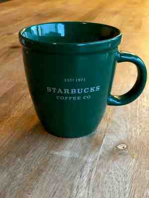 Starbucks Barista ABBEY Estd 1971 — 16oz Coffee Mug (Green, 2001) - Sold on eBay Dec, 15th 2019 for $15.00
