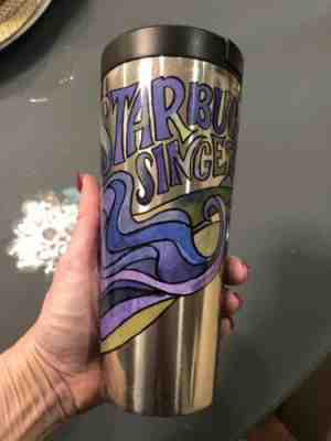 Starbucks Since 71 Purple Siren Travel Tumbler Mug Silver Purple Excellent - Sold on eBay Dec, 15th 2019 for $16.99
