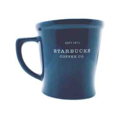 2008 Starbucks Coffee Co. Estd. 1971 Blue White Oversized Cup Mug Rare - Sold on eBay Dec, 15th 2019 for $16.14