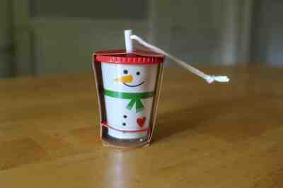 STARBUCKS 2018 EUROPE SNOWMAN COLD CUP ORNAMENT - Sold on eBay Dec, 15th 2019 for $30.00