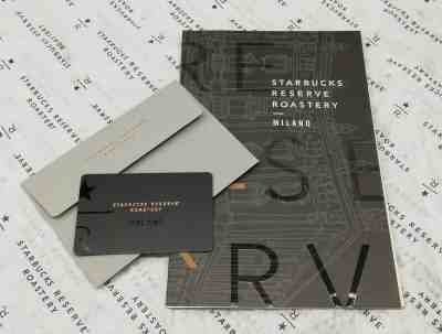 Starbucks MILANO Reserve Roastery Card and Map New Italy - Sold on eBay Dec, 15th 2019 for $15.90