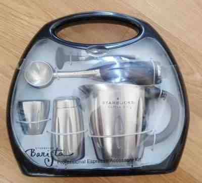 Starbucks Barista Espresso Kit Stainless Steel Metal 5 Pc Professional Case - Sold on eBay Dec, 15th 2019 for $45.00