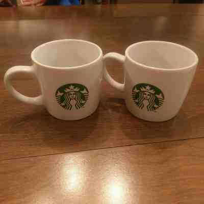 Starbucks Siren Mermaid Logo Small Coffee Cup Mug 7.8 oz 230 ML Lot of 2  - Sold on eBay Dec, 14th 2019 for $19.99