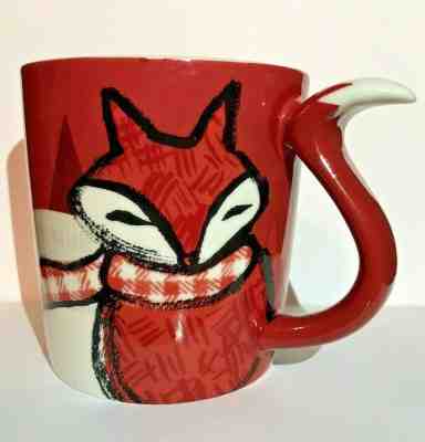 Starbucks 2016 Red Fox Tail Mug Cup 8 oz Holiday Christmas Winter - Sold on eBay Dec, 14th 2019 for $19.99