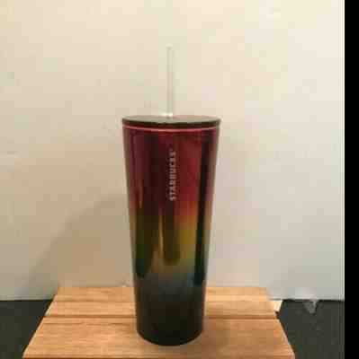 Starbucks Stainless Steel Pride Rainbow Cold Cup Tumbler Venti 24oz Summer 2019 - Sold on eBay Dec, 14th 2019 for $29.99
