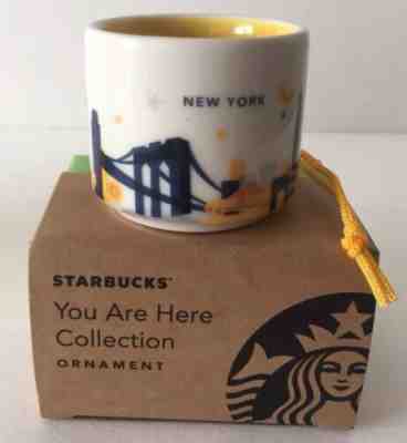 Starbucks Ornament New York NY NEW Demitasse Mini Mug YAH DISCONTINUED W/SKU - Sold on eBay Dec, 14th 2019 for $27.00