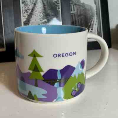 STARBUCKS 2015 You Are Here Collection OREGON Mug 14oz YAH Limited Edition - Sold on eBay Dec, 14th 2019 for $15.15