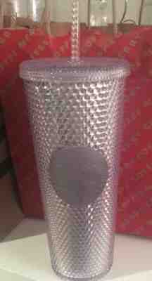 Starbucks Winter Holiday 2019 Platinum Studded Tumbler BN 24 oz - Sold on eBay Dec, 16th 2019 for $25.00