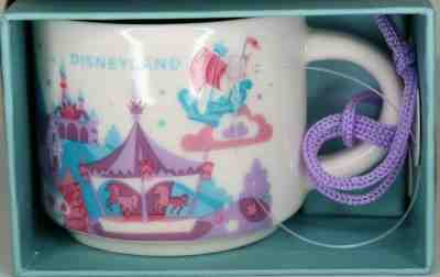 Starbucks Disney DISNEYLAND 2oz mug ORNAMENT 2nd Version, YAH You Are Here, NEW - Sold on eBay Dec, 16th 2019 for $28.95