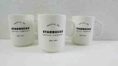 Lot of 3 Starbucks Seattle, WA 14 oz.White Coffee Mug 2018  - Sold on eBay Dec, 16th 2019 for $29.65