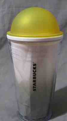 2011 Starbucks Chiseled Yellow Ombre 16oz Travel Cold Cup w/ Dome Lid (No Straw) - Sold on eBay Dec, 16th 2019 for $18.99