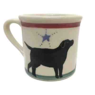 Hartstone Starbucks Barista Black Lab Labrador Retriever Dog Mug 14 Oz  3 3/4" H - Sold on eBay Dec, 16th 2019 for $29.99