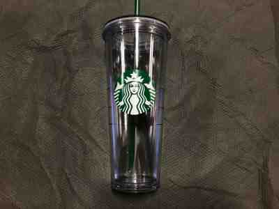 NEW Starbucks Venti Clear Double Wall Acrylic Cold Cup Tumbler 24 oz - Sold on eBay Dec, 16th 2019 for $15.00