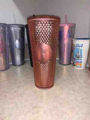 2019 ROSE GOLD STUDDED STARBUCKS TUMBLER (No Straw) - Sold on eBay Dec, 16th 2019 for $36.00