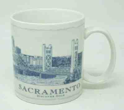 2006 Starbucks Sacramento Discover Gold Coffee Mug Cup 18oz Architectural Series - Sold on eBay Dec, 16th 2019 for $23.99