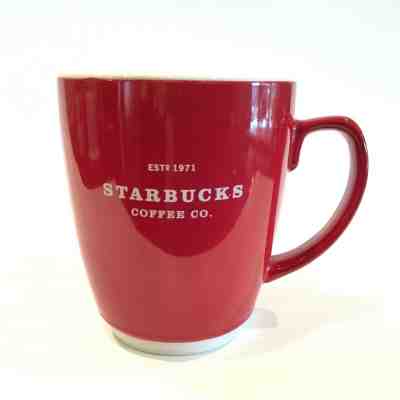 Starbucks 2008 Red Abbey Large 16oz. Coffee Cup Estd 1971 Red & White - Sold on eBay Dec, 16th 2019 for $29.99