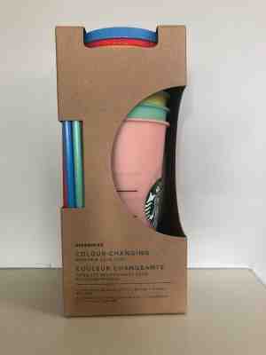 New starbucks color changing cold cups set of 5 - Sold on eBay Dec, 16th 2019 for $51.00
