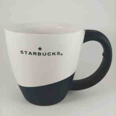 Starbucks Barista 2001 Black White Plastic Rubber Large Handle Mug Coffee Cup - Sold on eBay Dec, 16th 2019 for $22.49