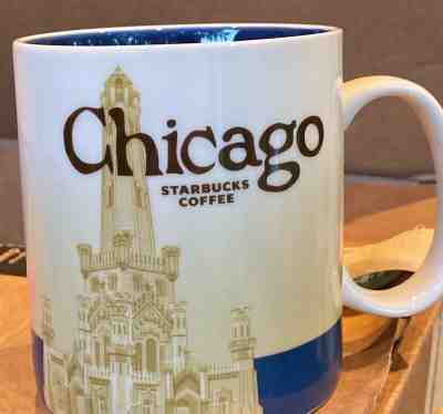 Starbucks Coffee Mug Chicago Global Idol City Collector Series 16 oz - Sold on eBay Dec, 16th 2019 for $25.00